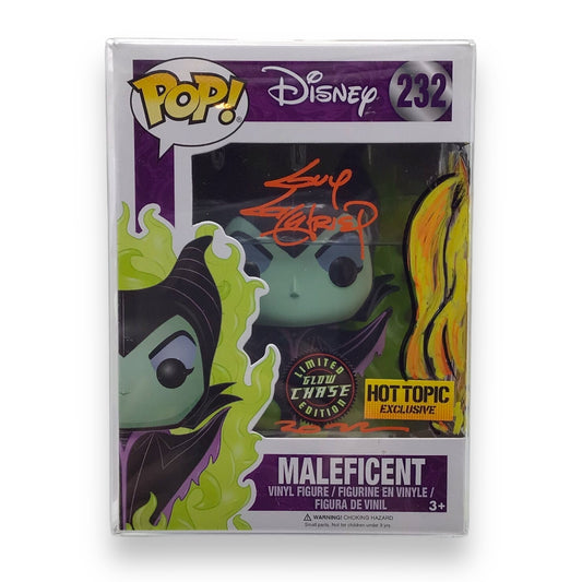 Funko Pop! Disney Maleficent #232 - Signed by Guy Gilchrist, Hot Topic Exclusive