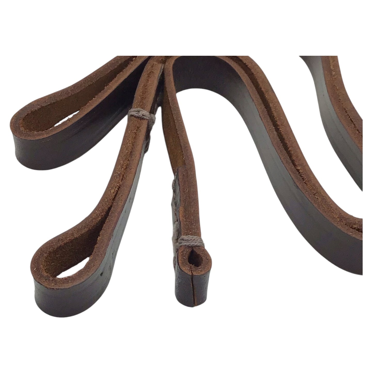 USSR/Russian Military Soviet Army Makarov PM Pistol Belt Holster – 1985 Brown Leather with Safety Strap Lanyard