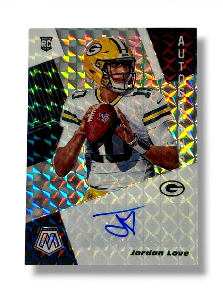 2020 Mosaic Autographs Rookie RC #RA11 Jordan Love Auto