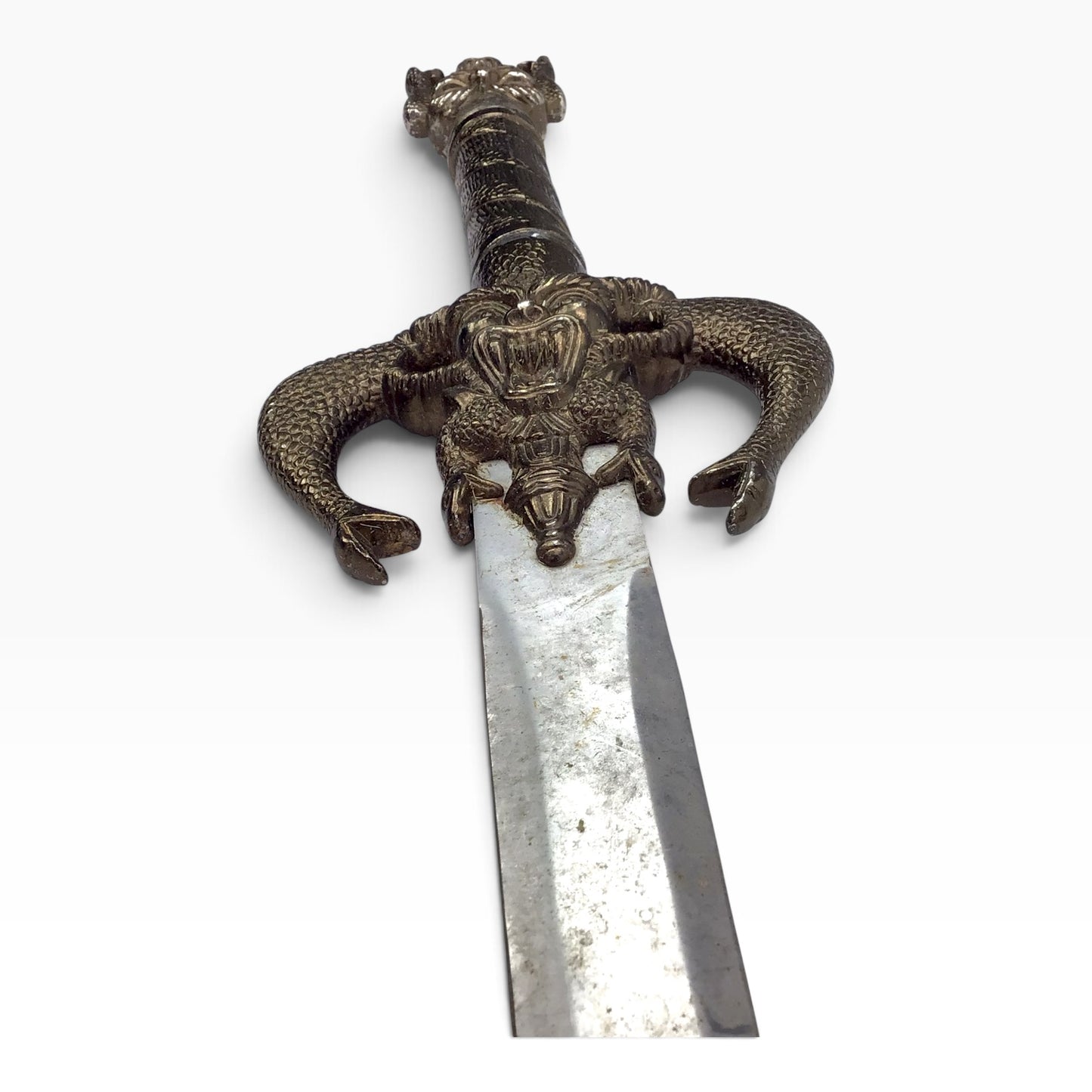 Demon Head Snake Handle Medieval Warrior Vintage 40" Sword – Fantasy Gothic Display