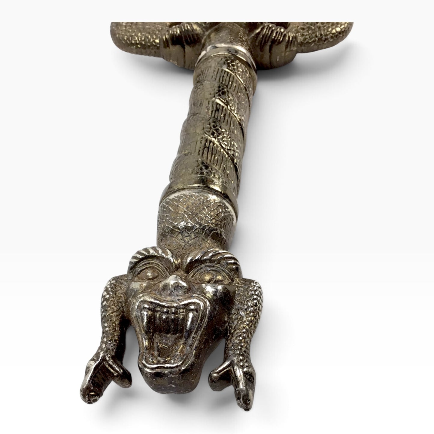 Demon Head Snake Handle Medieval Warrior Vintage 40" Sword – Fantasy Gothic Display