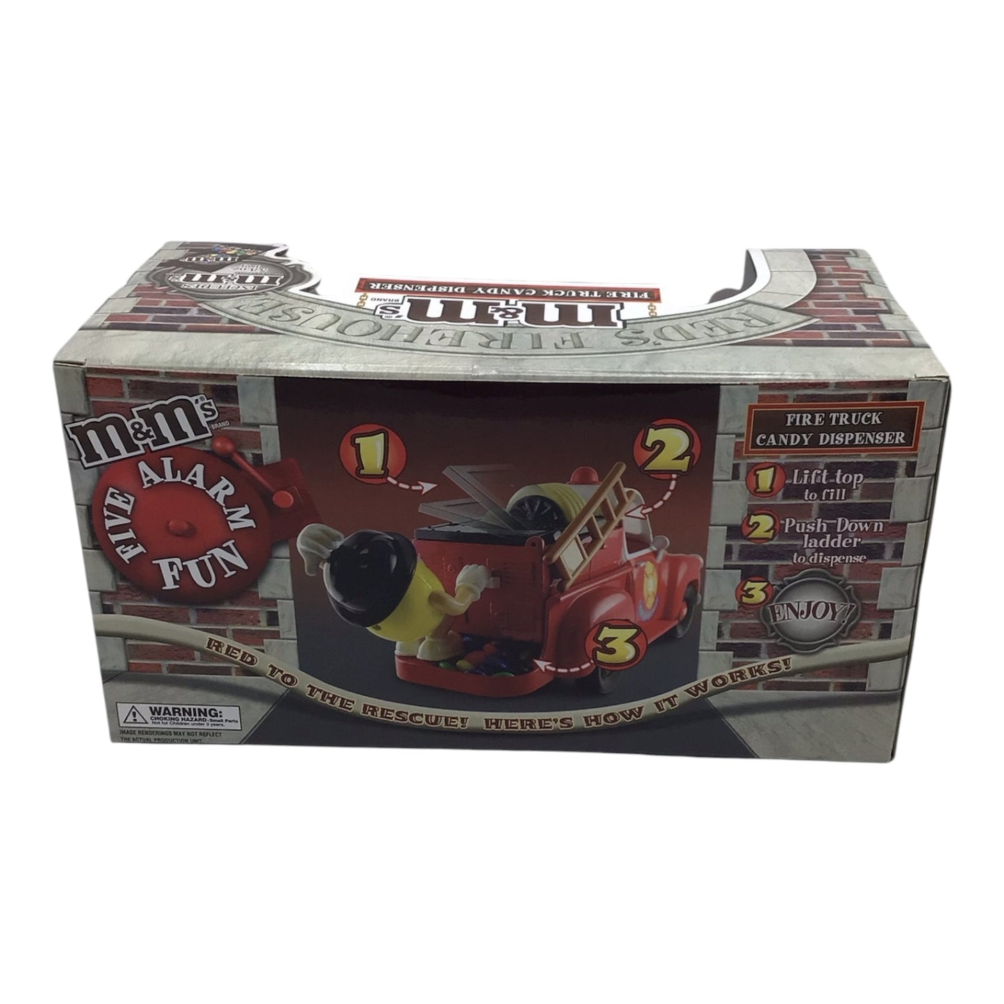 Red's Firehouse M&M's Fire Truck Candy Dispenser - Official M&M's Limited Edition Collectible