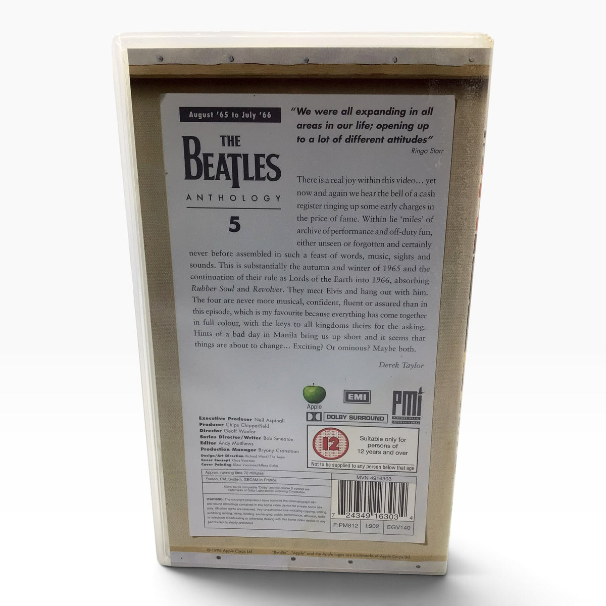 The Beatles Anthology 8-Volume VHS Box Set – 1996 Apple Corps & Capitol Records