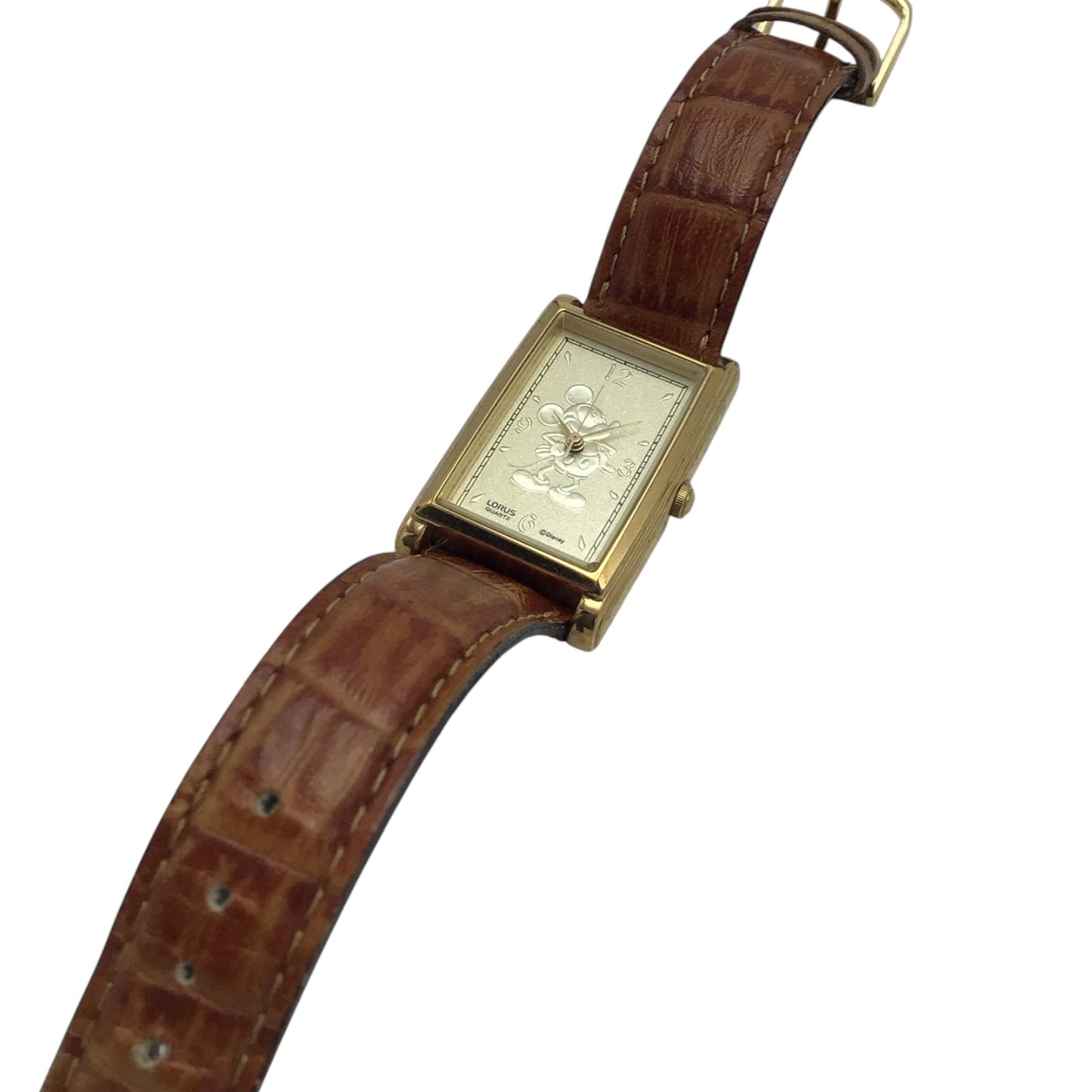 Leather Mickey Mouse Watch - Womens