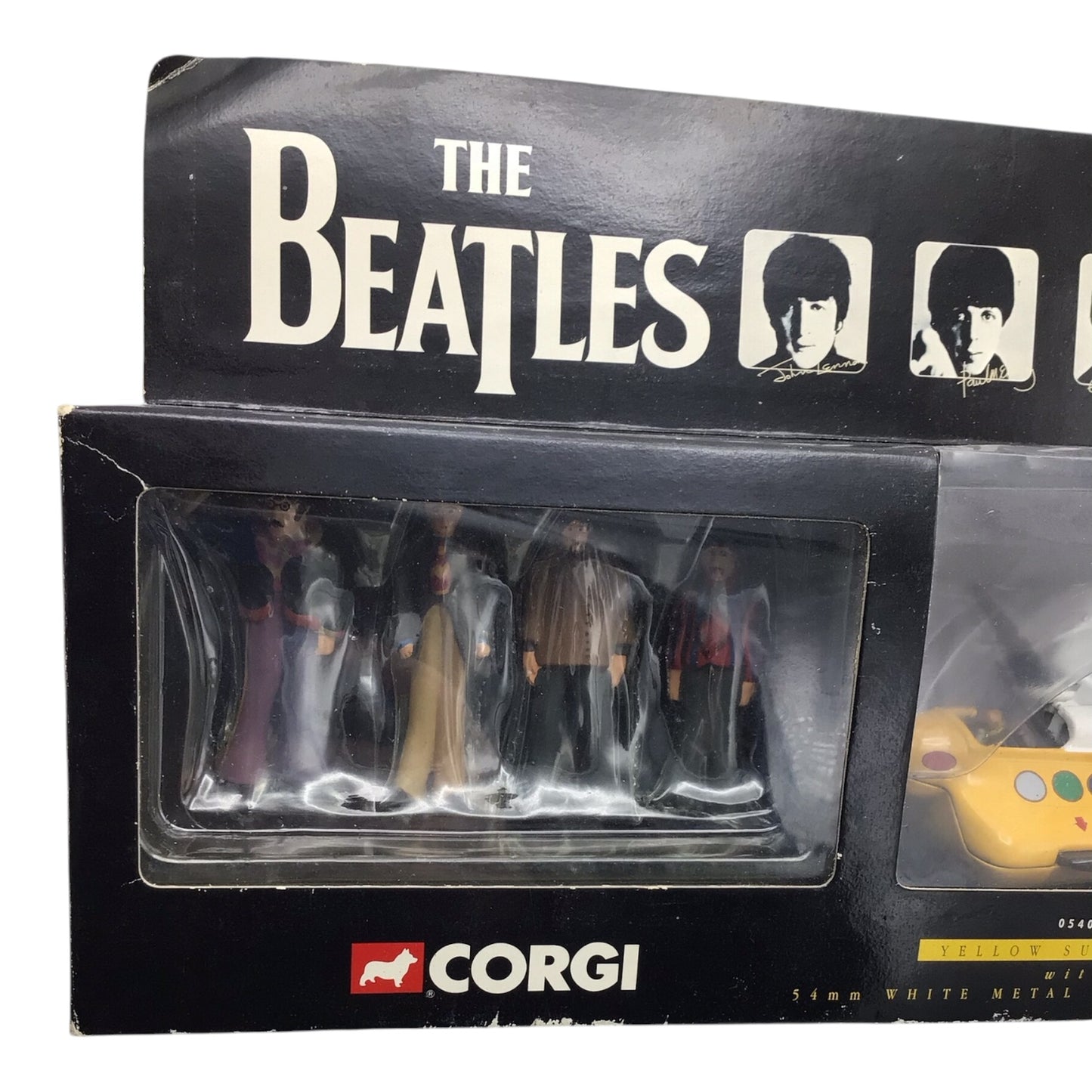 The Beatles Yellow Submarine w/ 54mm White Metal Beatles Figures - Corgi