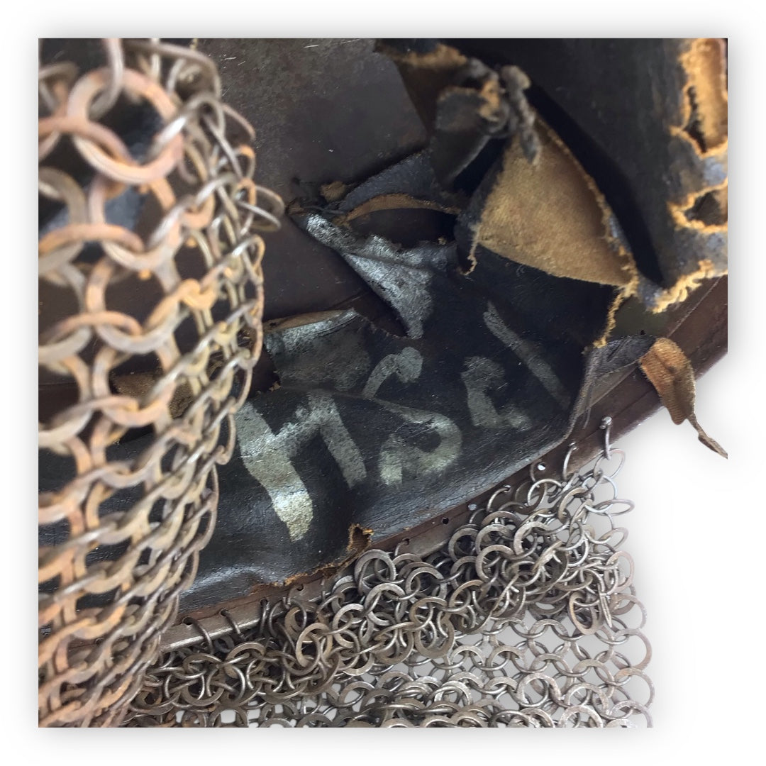 14th Century Pot Helm w/ Chainmail Neck - Norman or Persian Influence