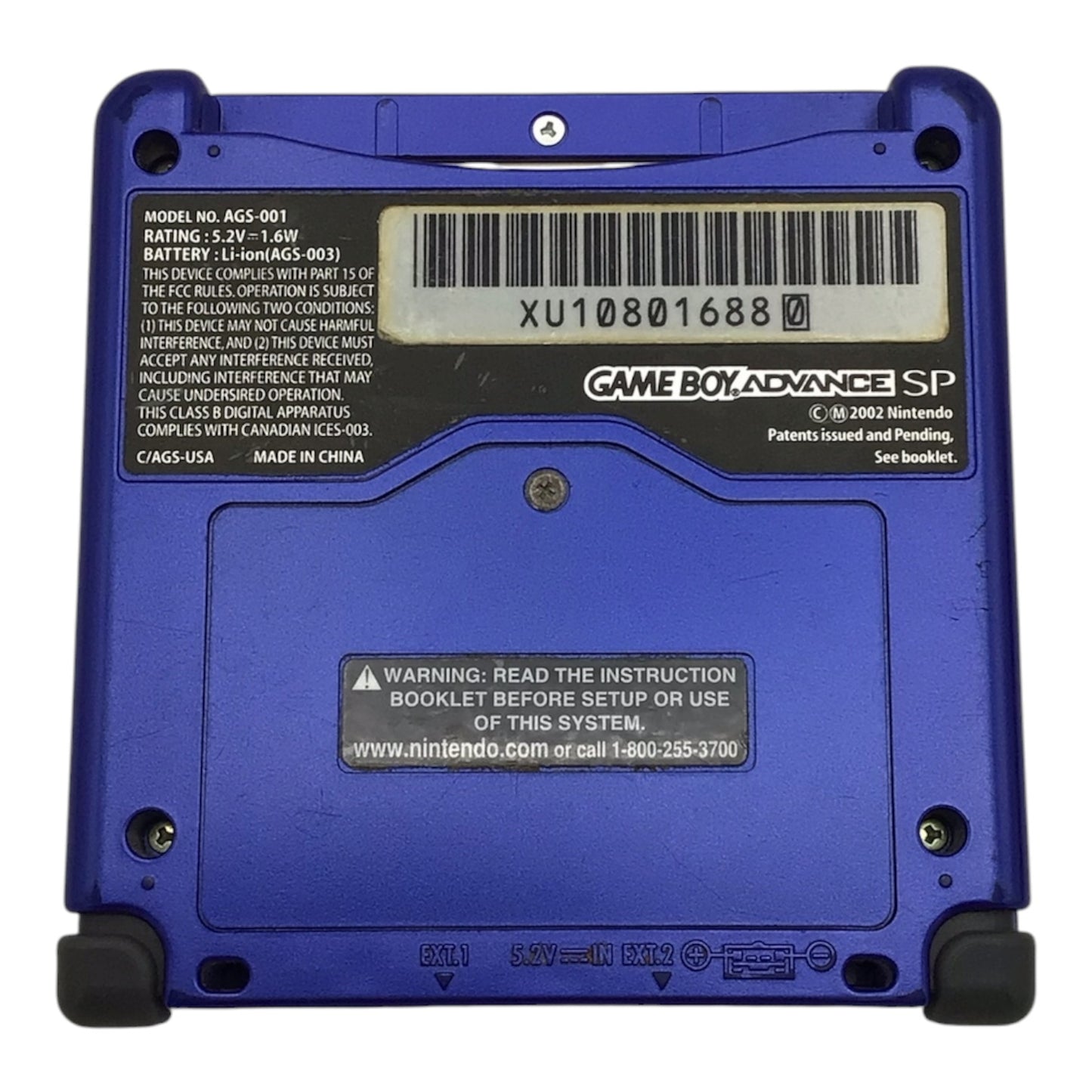 Nintendo GameBoy Advance SP Blue w/ Charger - Tested & Working