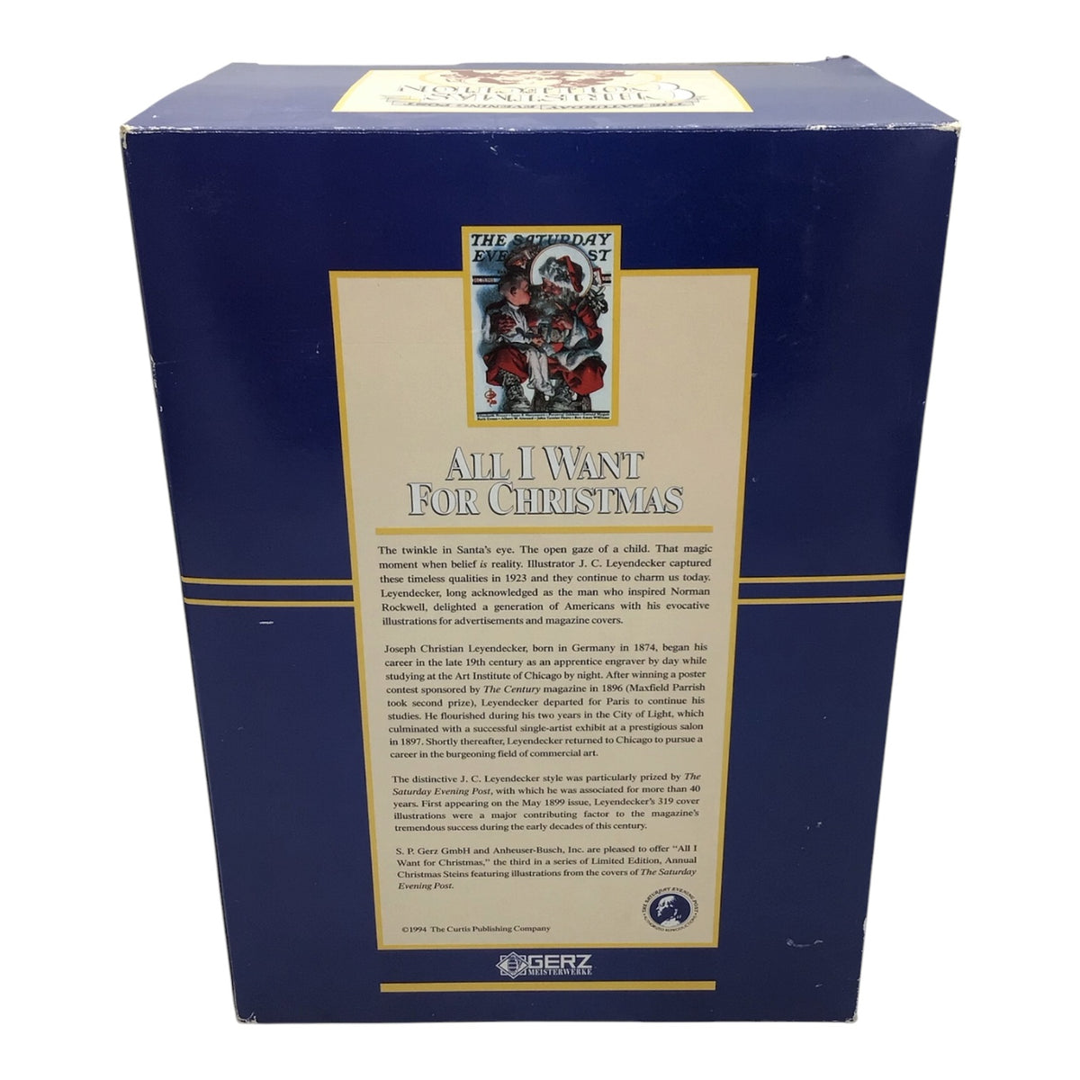The Saturday Evening Post Christmas Collection All I Want For Christmas Stein