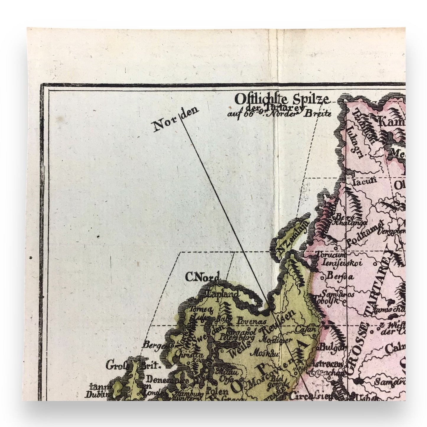 1749 "Carte von der Alten Welt" by Vaugondy – Rare Antique Copper Engraving