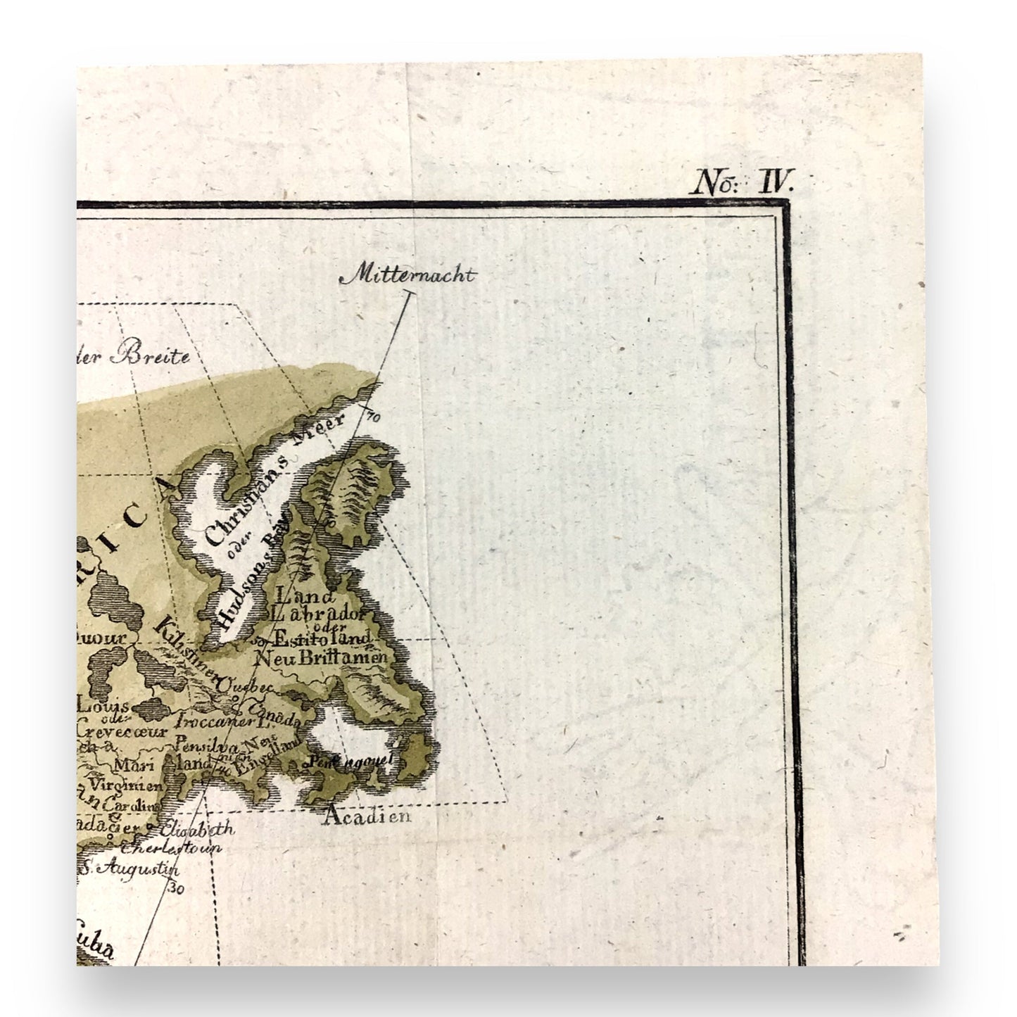 1771 Map "Carte von der Neuen Welt" by Vaugondy – Rare Copper Engraving