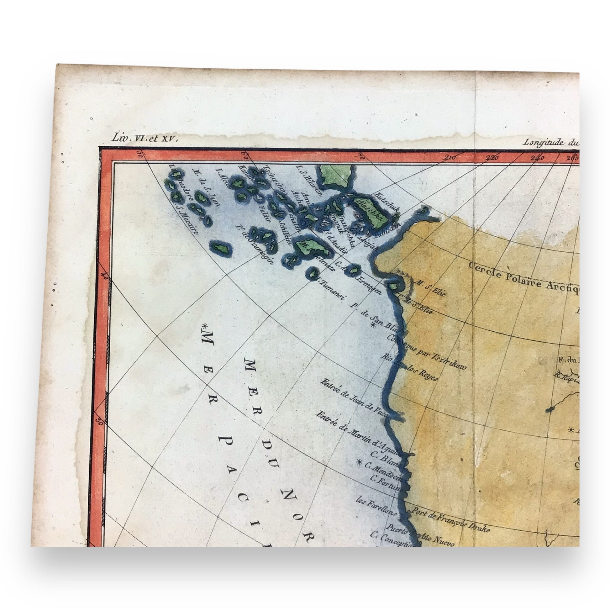 1780 Antique Map of North America by Rigobert Bonne – ‘Amerique Septentrionale’