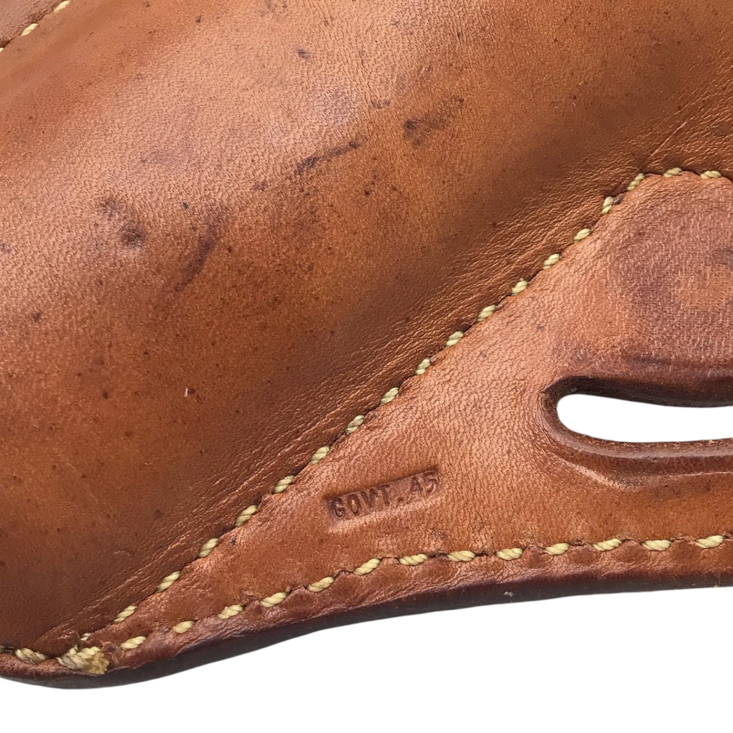 El Paso Saddlery Govt .45 Tan Leather Holster