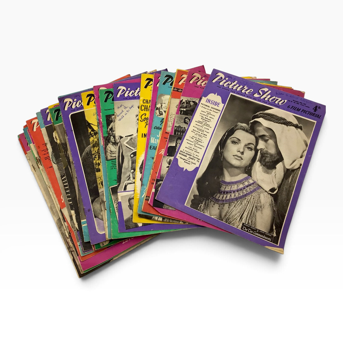 Vintage 1957 Picture Show & Film Pictorial British Film Magazine Set - 31 Issues