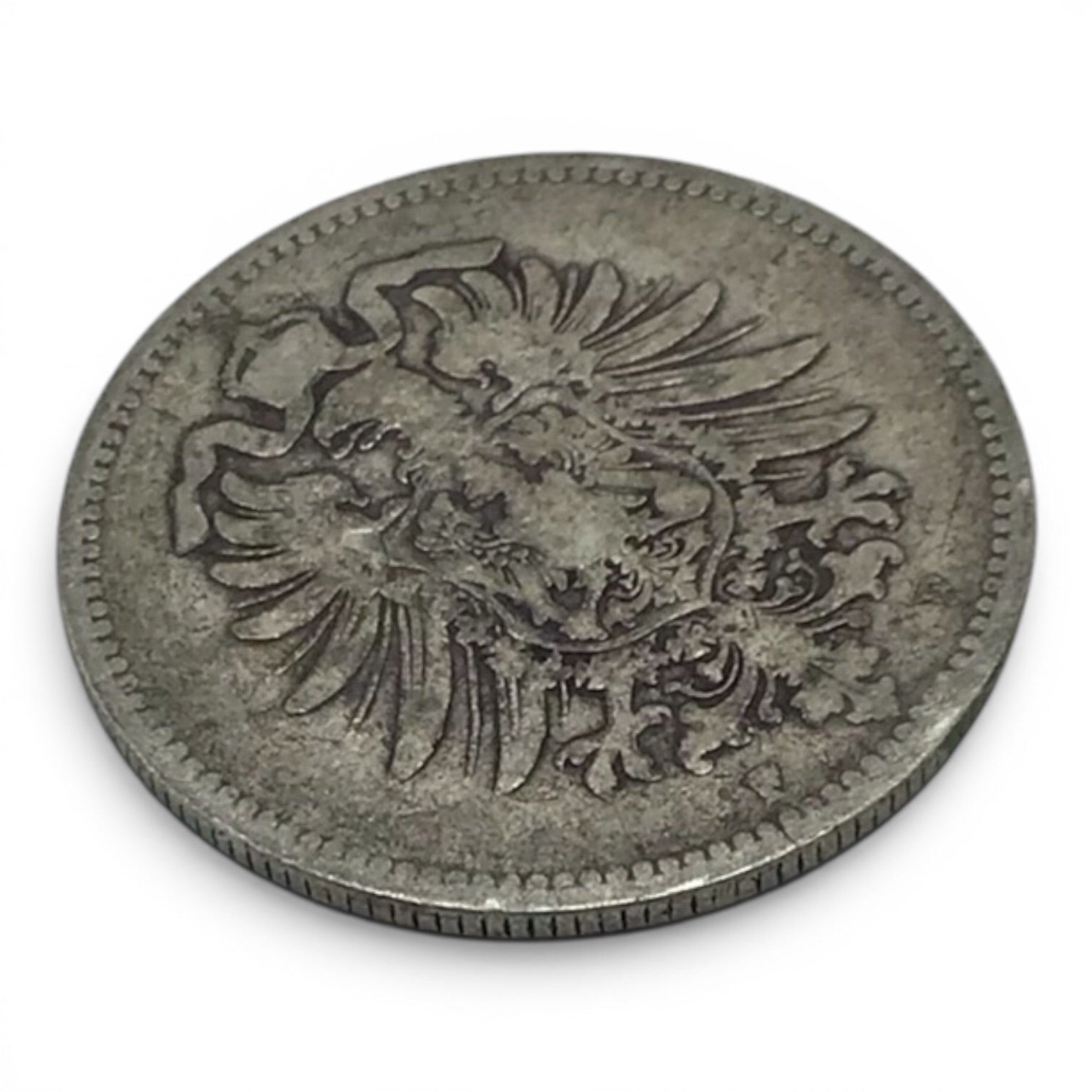1874 F Germany Empire 1 Mark Coin - Stuttgart Mint