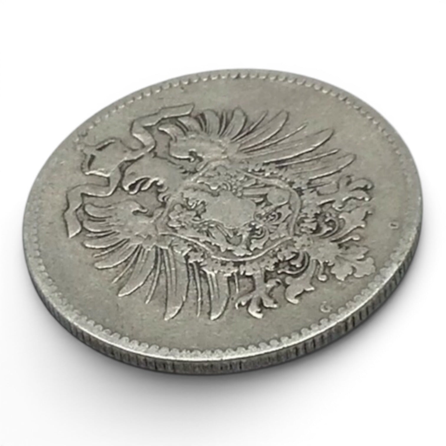 1875 G Germany Empire 1 Mark Coin - Karlsruhe Mint