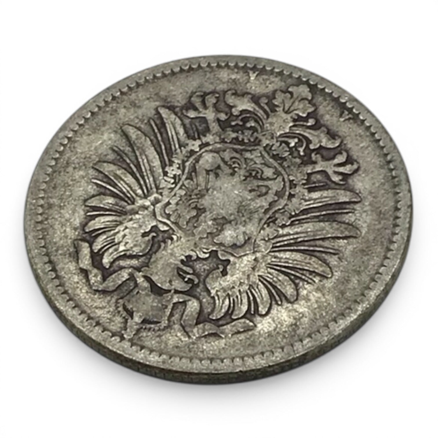 1875 German Empire 1 Mark Silver Coin – A (Berlin Mint)