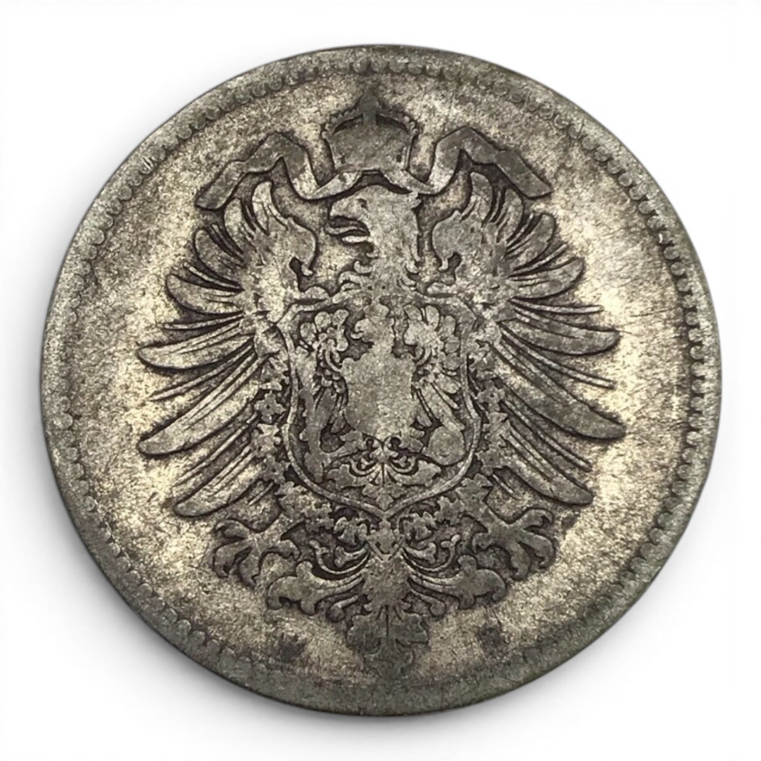 1875 German Empire 1 Mark Silver Coin – B (Hanover Mint)