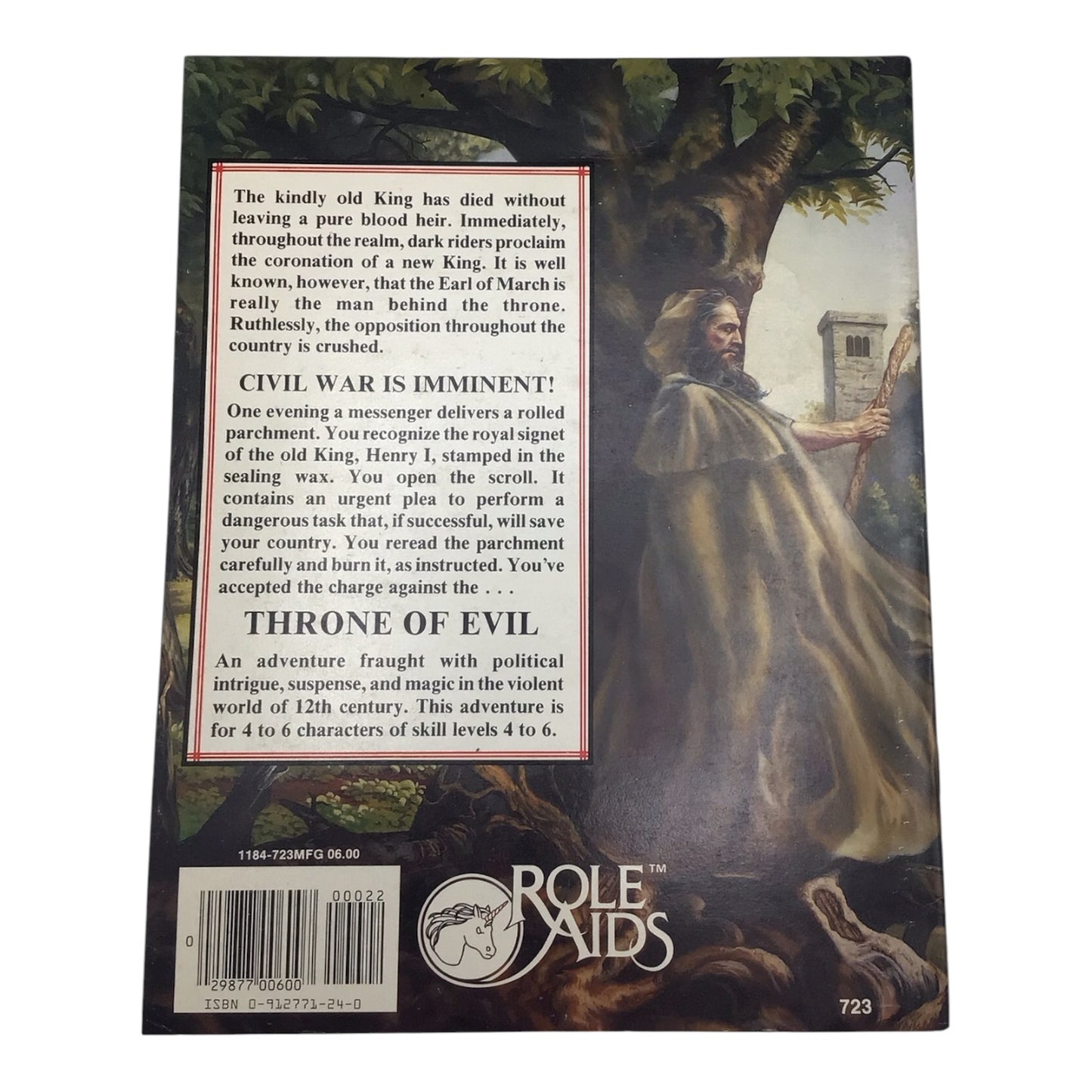 Advanced Dungeons & Dragons Role Aids Throne of Evil (1984)