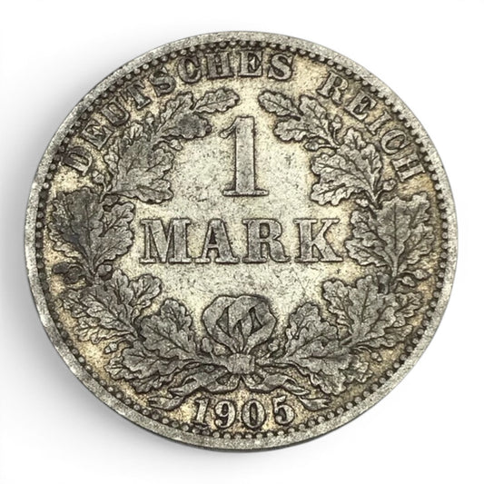 1905 A Germany Empire 1 Mark Coin - Berlin Mint