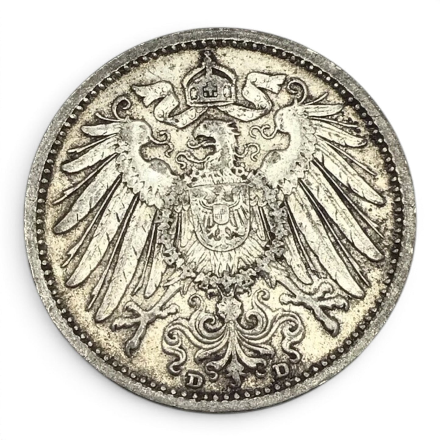 1906 D Germany Empire 1 Mark Coin - Munich Mint