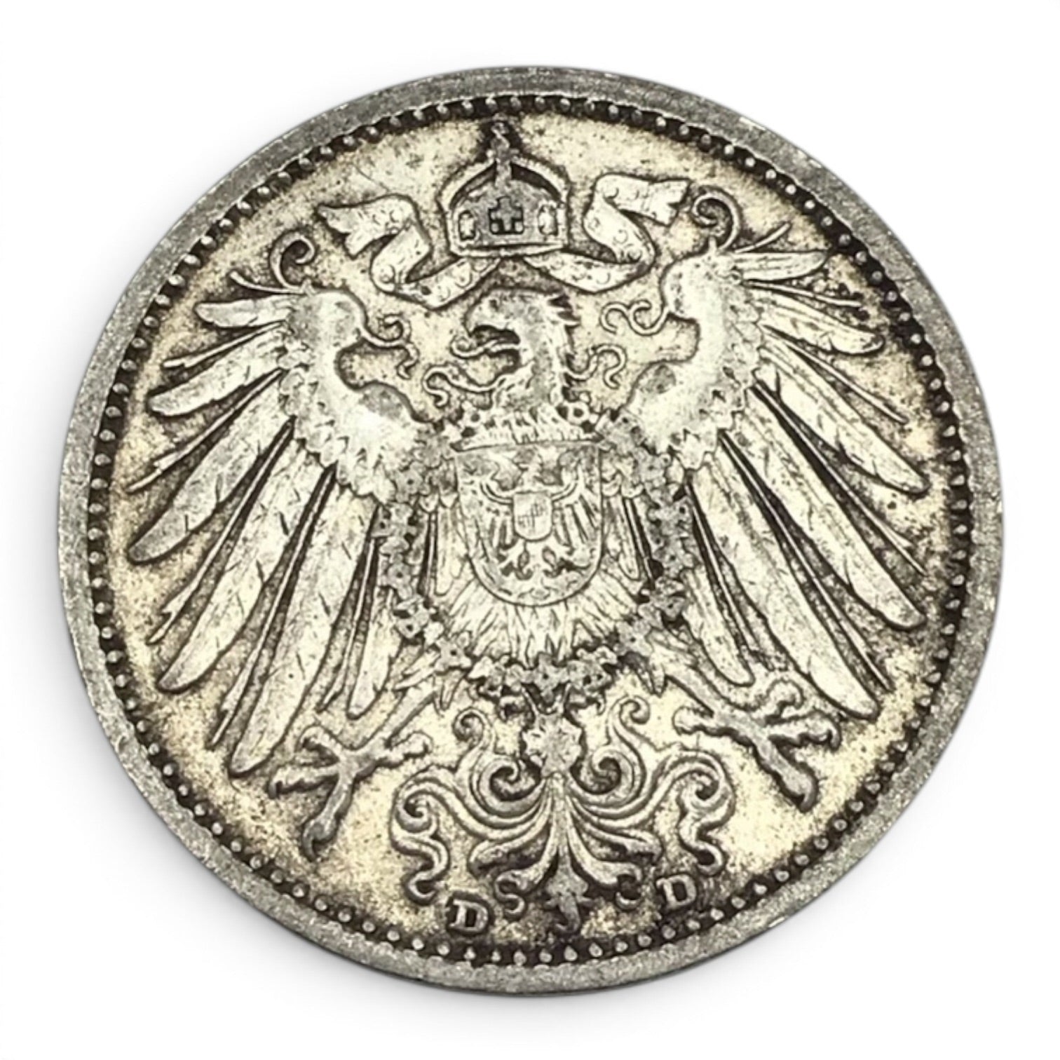 1906 D Germany Empire 1 Mark Coin - Munich Mint
