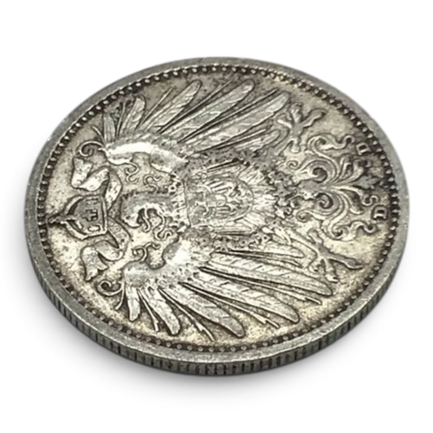 1906 D Germany Empire 1 Mark Coin - Munich Mint