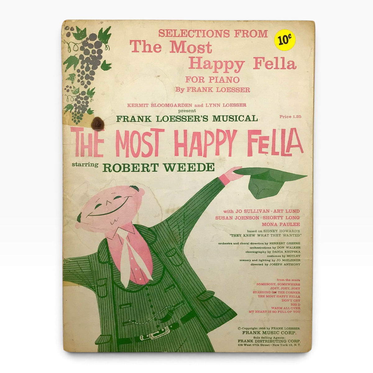The Most Happy Fella 1956 Vintage Piano Sheet Music Booklet – Frank Loesser