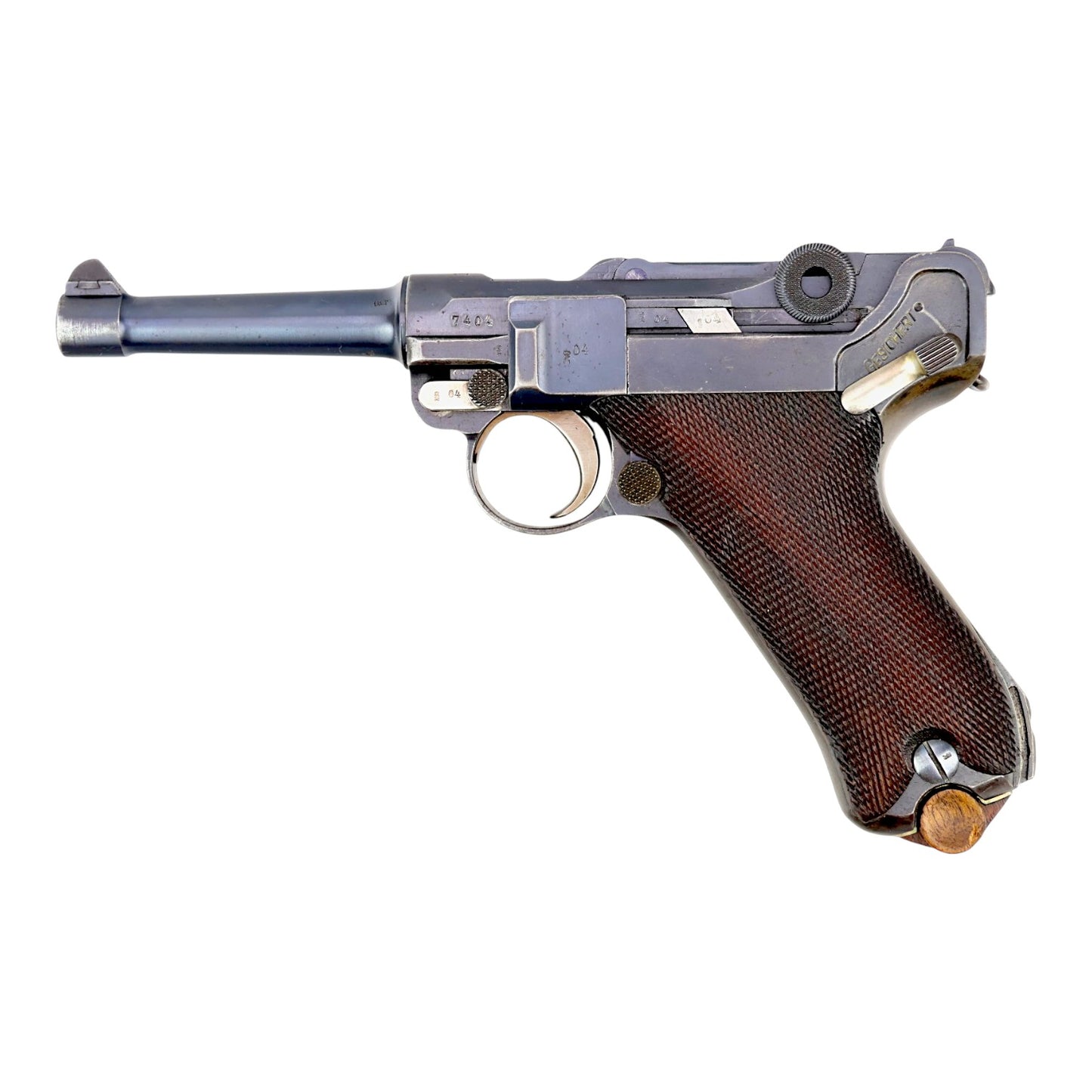 1913 Erfurt P08 Luger Pistol | Matching Magazine & Firing Pin | WWI German Military