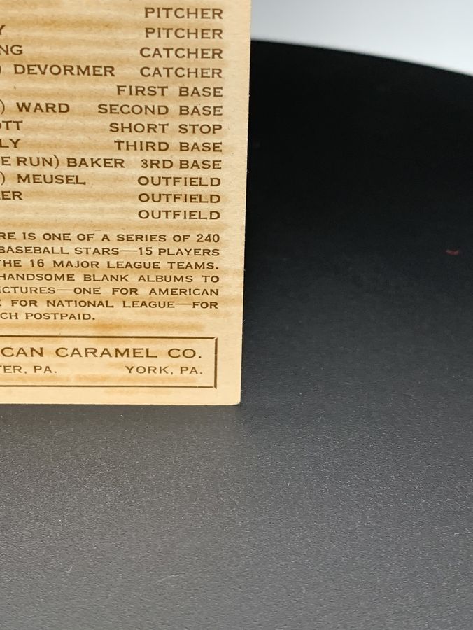 1922 E120 American Caramel Series of 240 #69 Elmer Miller Baseball Card