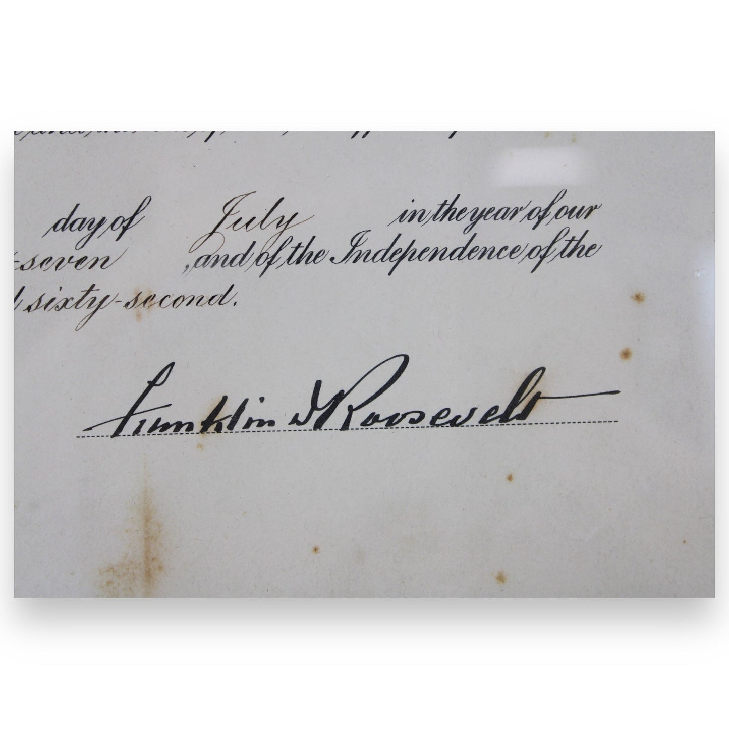 1937 Franklin D. Roosevelt Signed Presidential Appointment Certificate