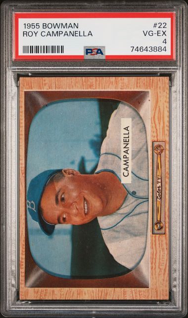 1955 BOWMAN #22 ROY CAMPANELLA PSA 4 VG-EX Brooklyn Dodgers