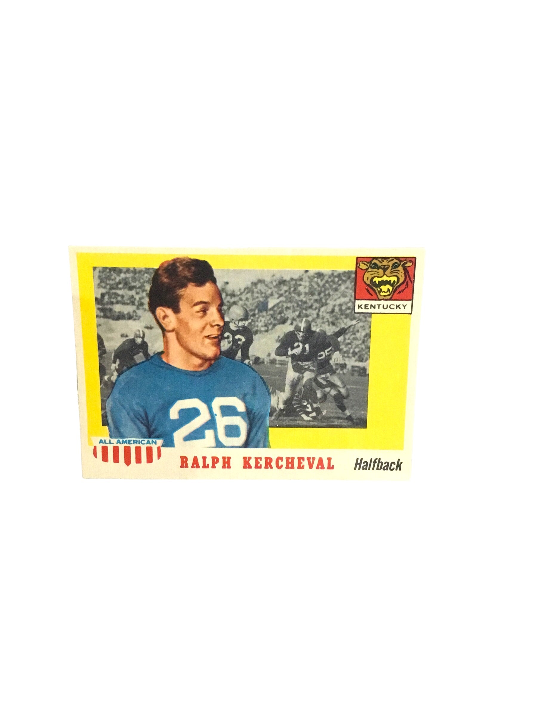 1955 Topps All American Football Card Ralph Kercheval #88 Rookie RC