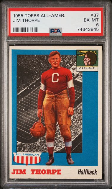 1955 Topps All-American Football Jim Thorpe #37 PSA 6 EX-MT