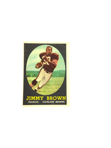 1958 Topps - #62 Jimmy Brown Rookie Card (RC)