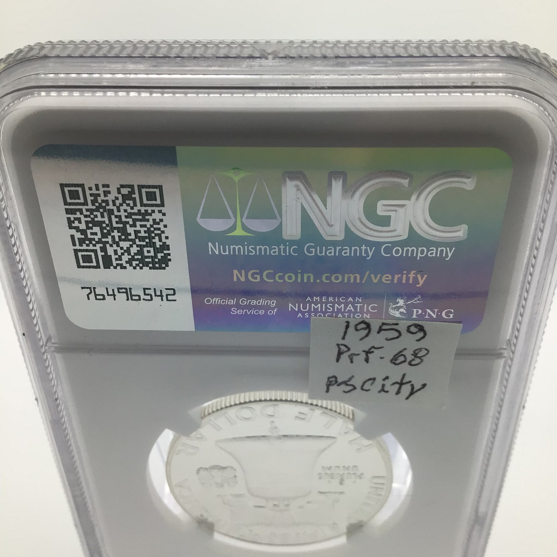 1959 Benjamin Franklin Half-Dollar PF 68