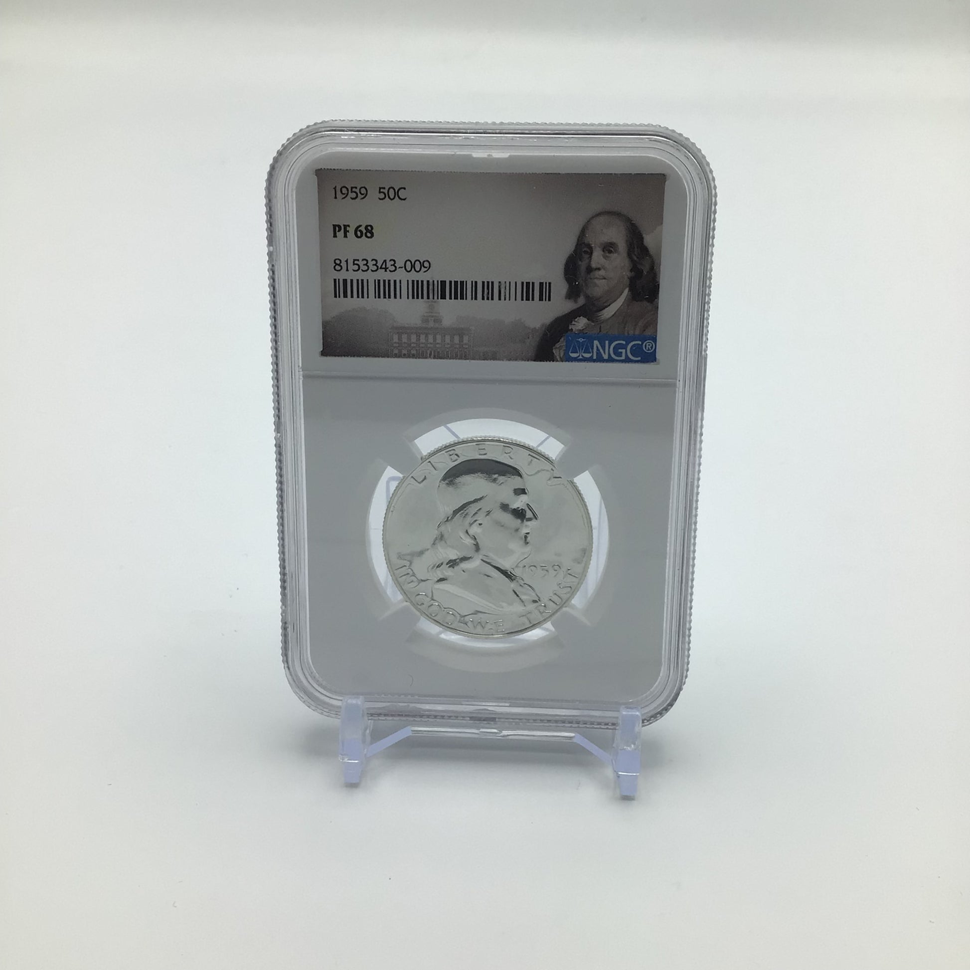 1959 Benjamin Franklin Half-Dollar PF 68