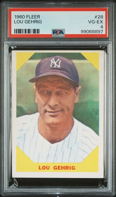 1960 Fleer #28 Lou Gehrig PSA 4 - 99068897