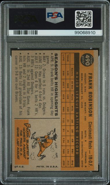 1960 Topps Frank Robinson #490 PSA 3 - 99068910