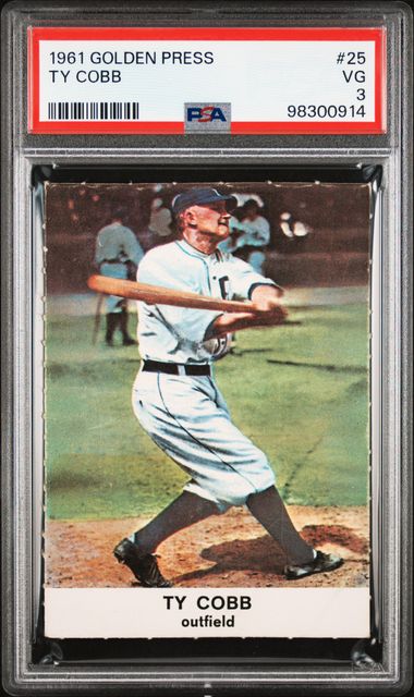 1961 Golden Press TY Cobb #25 PSA 3 - 98300914