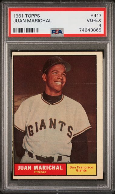 1961 Topps Juan Marichal #417 PSA 4 Rookie RC HOF