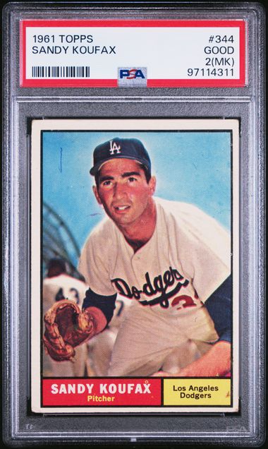 1961 Topps Sandy Koufax PSA 2(MK) - 97114311