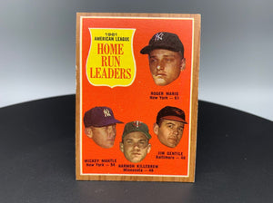 1962 Topps #53 Home Run Leaders Vintage Baseball Card