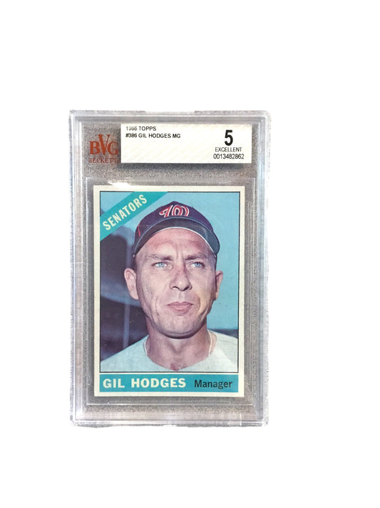 1966 Topps Gil Hodges Manager BVG 5 Senators #386