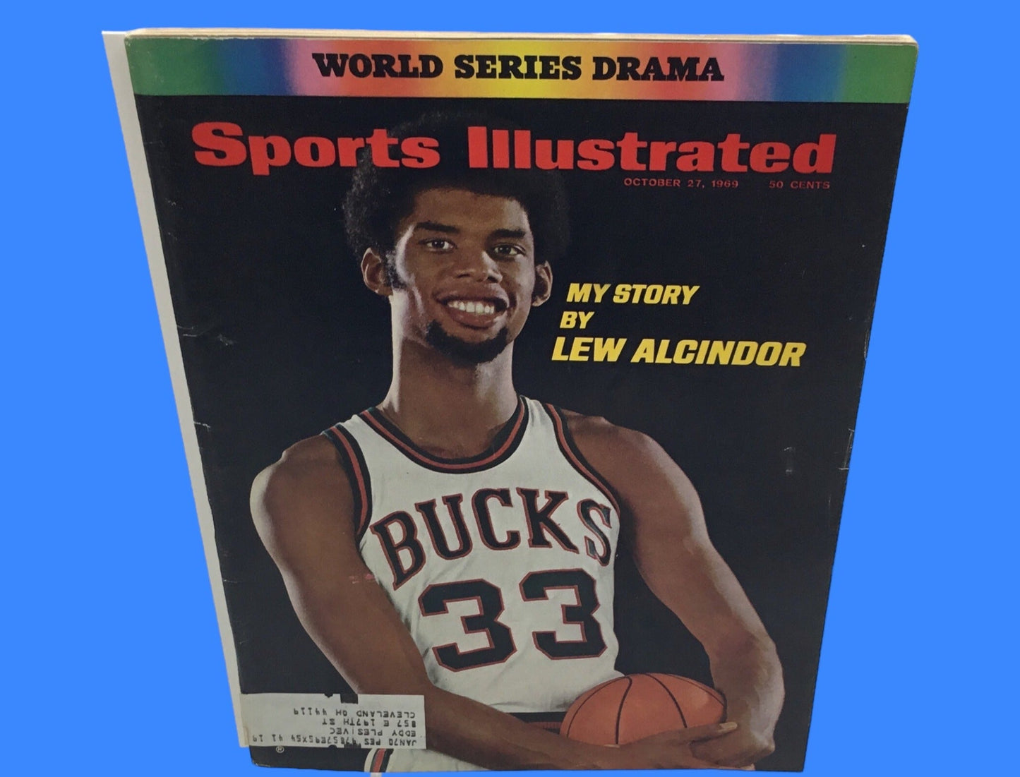 1969 OCTOBER 27 SPORTS ILLUSTRATED MAGAZINE MY STORY BY LEW ALCINDOR