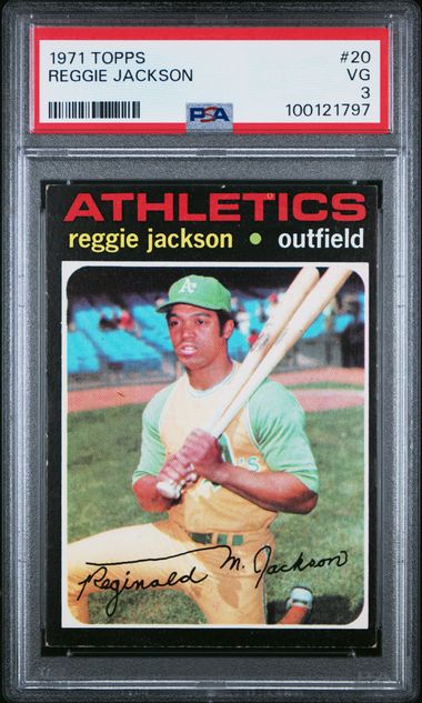 1971 Topps #20 Reggie Jackson PSA 3