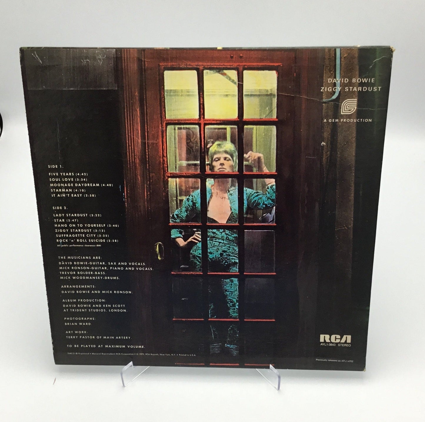 1972 David Bowie - The Rise And Fall Of Ziggy Stardust And The Spiders From Mars | Vinyl LP Album