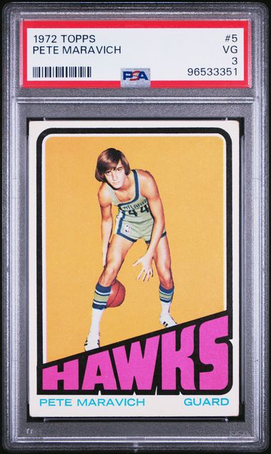 1972 Topps Pete Maravich #5 PSA 3 - 96533351