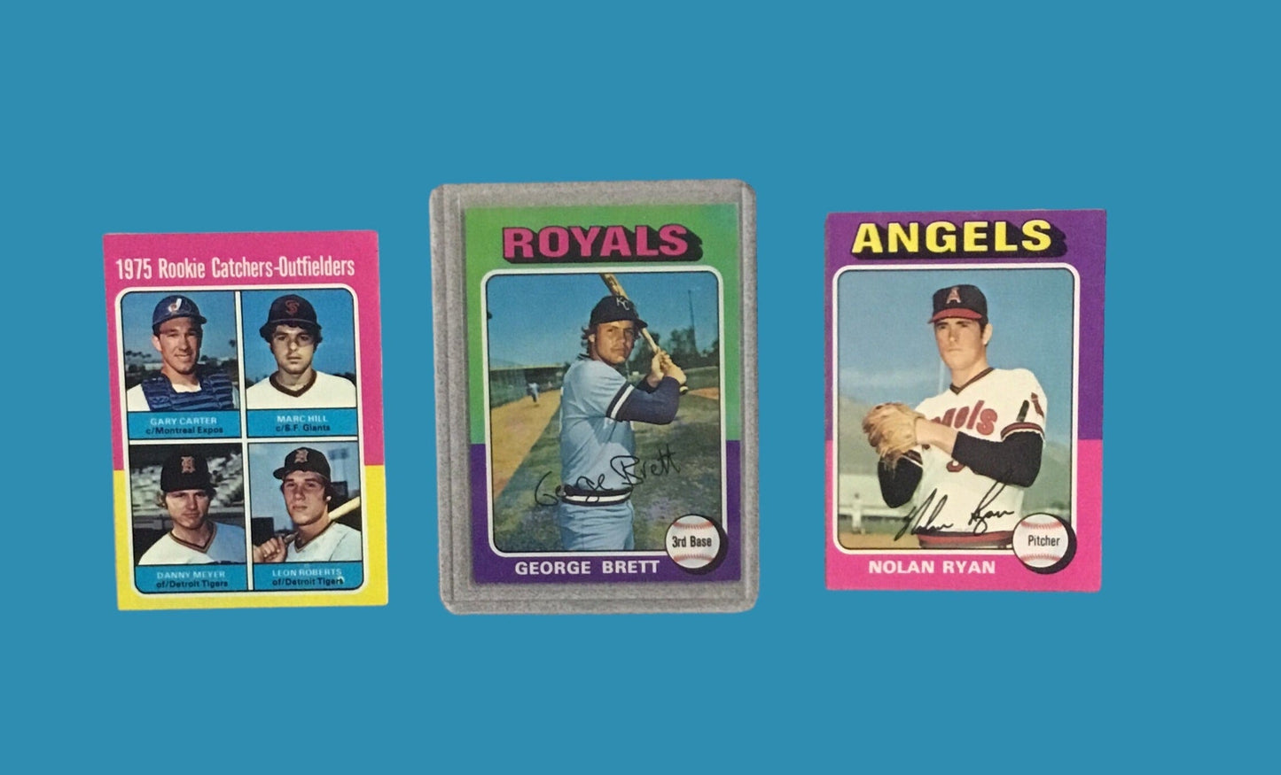 1975 Topps Baseball complete set 660 cards #228 Brett,#223 Yount RC