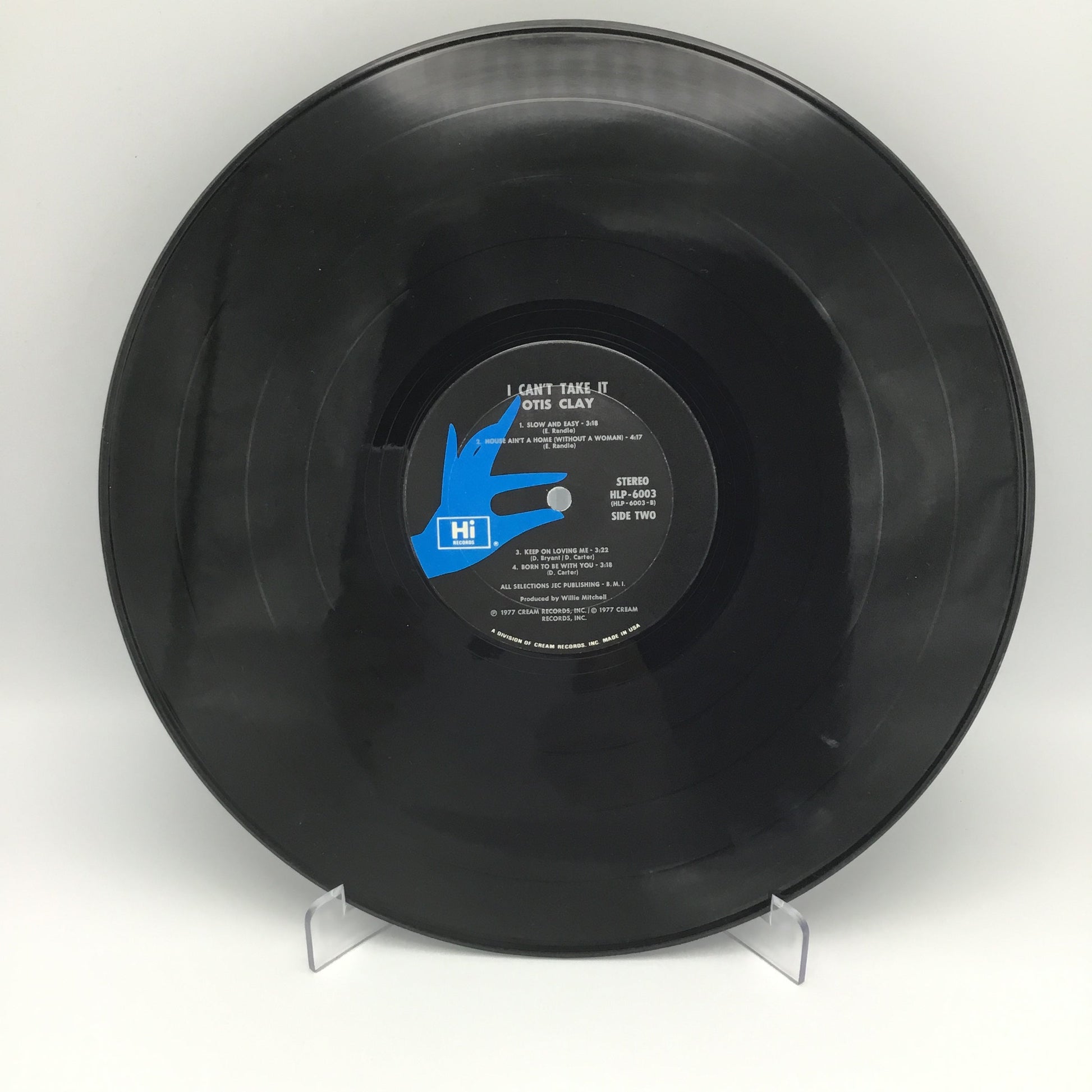 1977 I Can't Take It- by Otis Clay Vinyl - HI Records