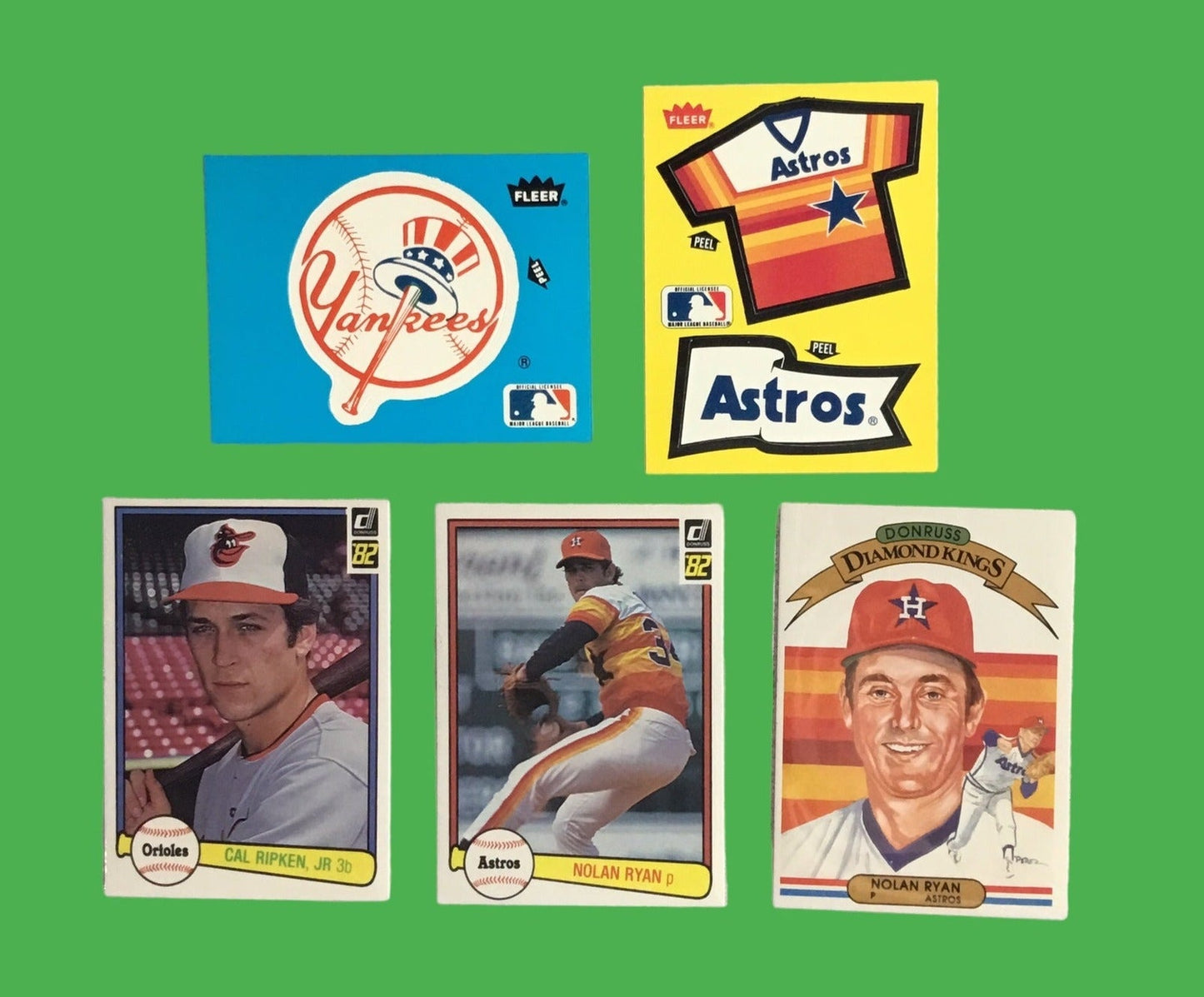 1982 Donruss Baseball Complete Card Set w/16 Team Sticker Cards #405 Cal Ripken RC